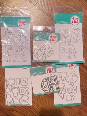 Avery Elle Metal Die Cutting Sets Lot Of Six Paper Crafting Card Making New